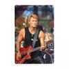 Segni Metallica Vintage Johnny Hallyday Personalizzati Cantante Rock Francese Placca di Latta Cancello Giardino Bar Decorazione Murale 30x20cm