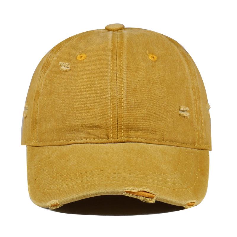 Unisex Distressed Washed Baseball Cap - Versatile Duckbill Design