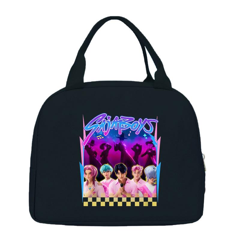 Cartoon Animation Academy Meal Bag Student Thermal Insulation Lunch Box Bag Office Workers Handheld Bento Bag