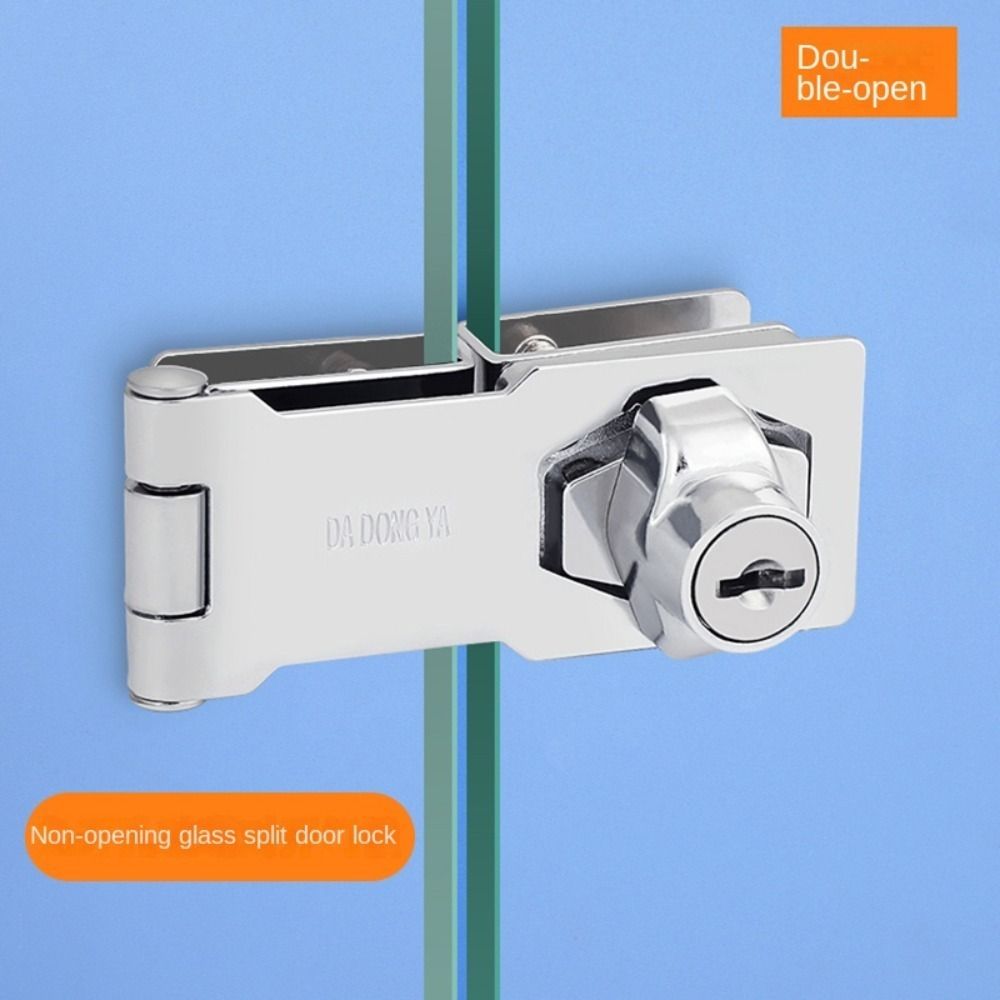 Security Cabinet Display Lock Zinc Alloy Lockset New Glass Door Lock  Glass Door