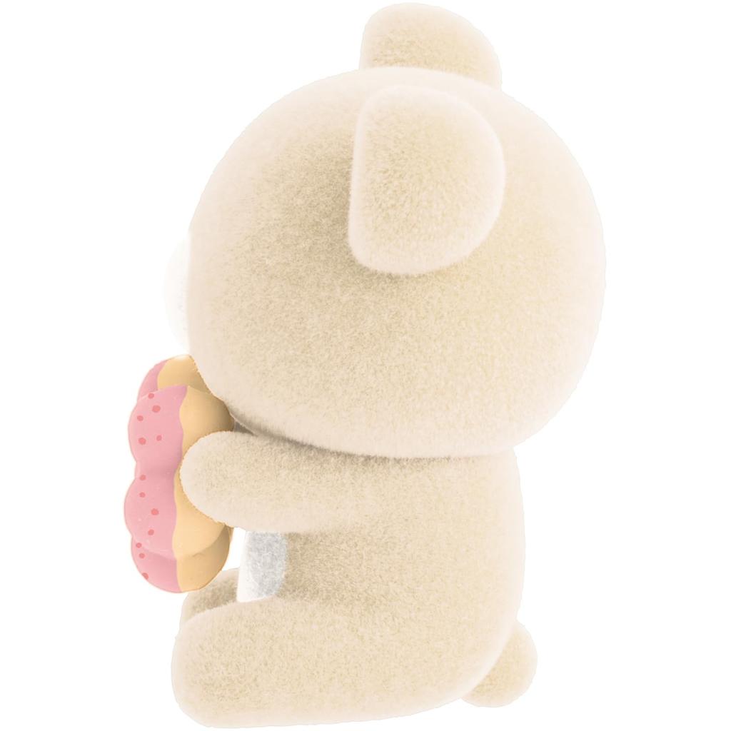 San-X Rilakkuma "Rilakkuma X Mister Donut" Petit Rilakkuma Mama Scotch Korilakkuma (Pon De Strawberry) AB34602 H35 X W30 X D25mm
