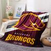 Brisbane Broncos Flanelldecke mit Aufdruck, Hohe Qualität, Bequem für alle Jahreszeiten, Heimdekoration, Wärme und Komfort
