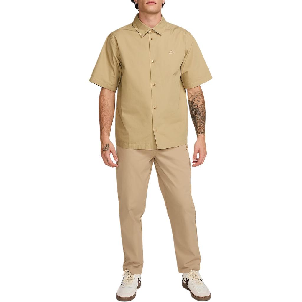 Nike Club Solid Versatile Polo Shirt Men Shirts Parachute-Beige HJ2029-297