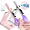 UV LED Nail Dryer Touch Lamp Rechargeable Timerable Flashlight UV Light Drying Nails Gel Polish Lamps Quick Drying Cure Tools