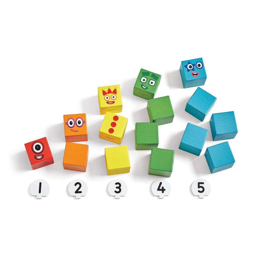 Numberblocks Wooden Blocks 1-5 Number Play Building Blocks Educational Toy 96931 Authentic