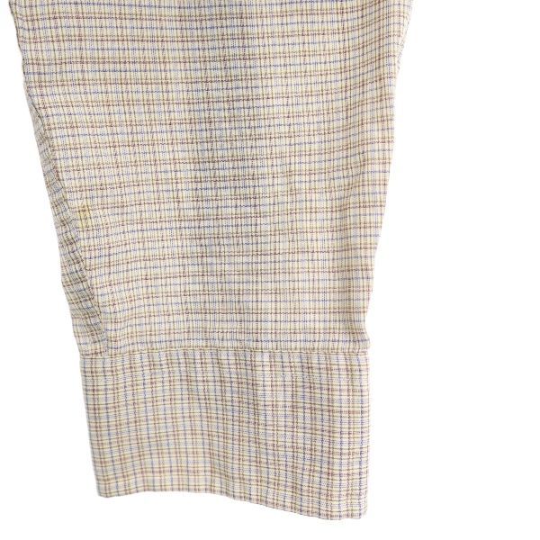 Yves Saint Laurent 80s 90s Old Check Pattern Long Sleeve Shirt Shirt Men's Used