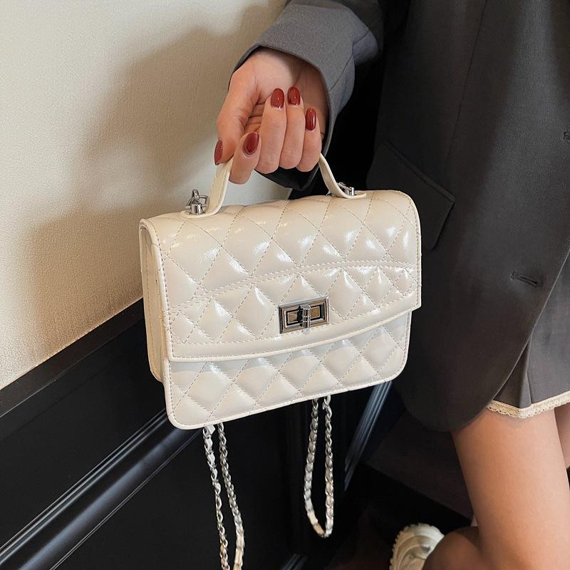 Summer Fashion Portable Diamond Chain Small Square Bag Women's Bag 2025 New Simple Multi-functional Backpack