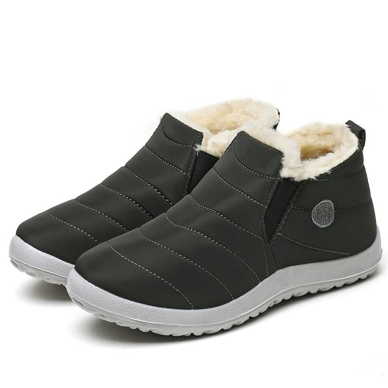 Men Boots Classics Waterproof Snow Boots For Winter Shoes Men's Black Fur Boots Ankle Winter Footwear Casual Botas Para Hombre