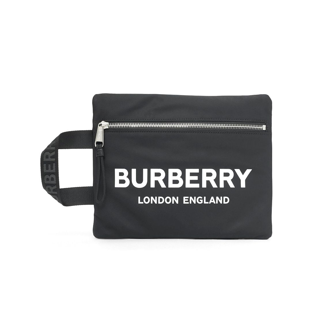 

Черная нейлоновая косметичка Burberry с принтом логотипа на запястье для ежедневных поездок и повседневного использования Basic Set (Bag+Dust Bag)