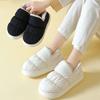 Winter Warm Men Slippers Casual Non-slip Platform Flats Home Waterproof Non Slip Shoes Indoor Outdoor Thick Plush Women Slides
