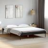Bed Frame Black 120 x 190 cm Particleboard and Metal