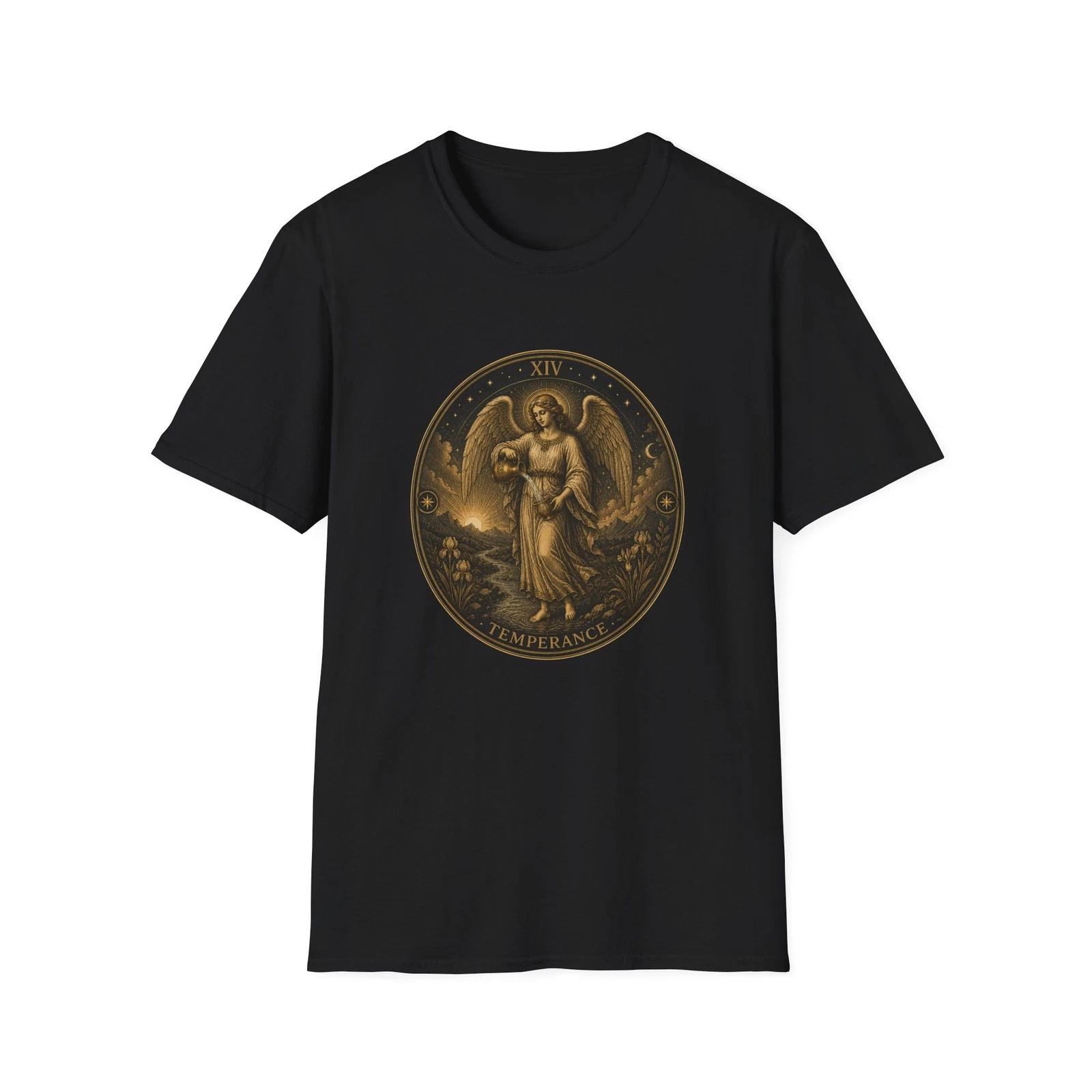 Temperance Tarot Angel Children s Children s Children s T Children s T-shirt Golden Graphic Tee 100