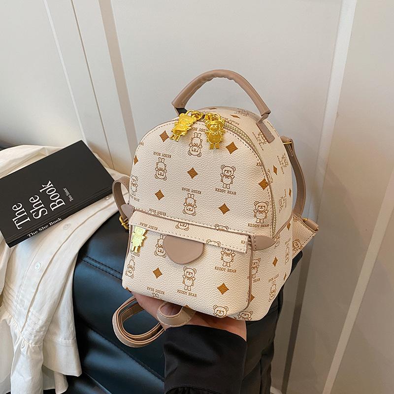 Premium Sense Backpack Women's Casual Fashion Niche Design Student Class Schoolbag Street Trend Small Backpack