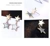 Elegant Retro Five-Point Star Earrings for Women - Korean Style Fashionable Jewelry