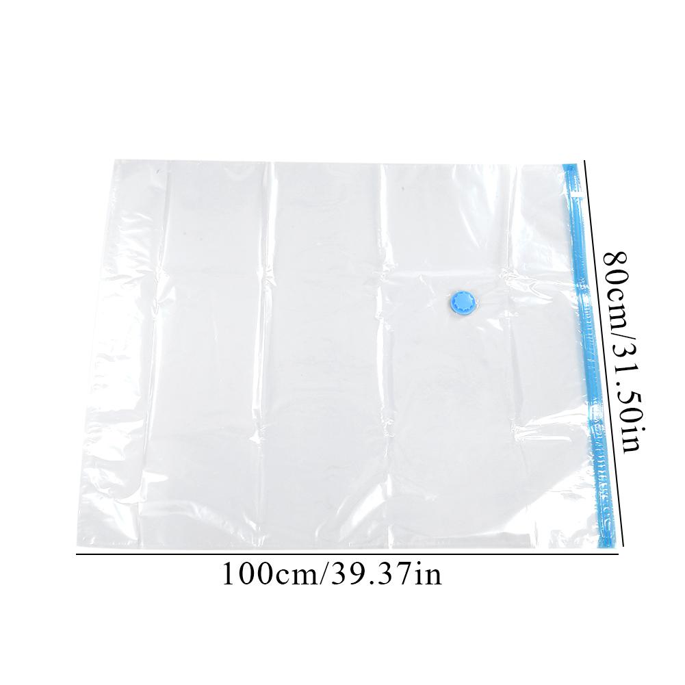 6Pcs Vacuum Compressed Space Saving Storage Bags Clothes Pillow Travel (60*80cm)