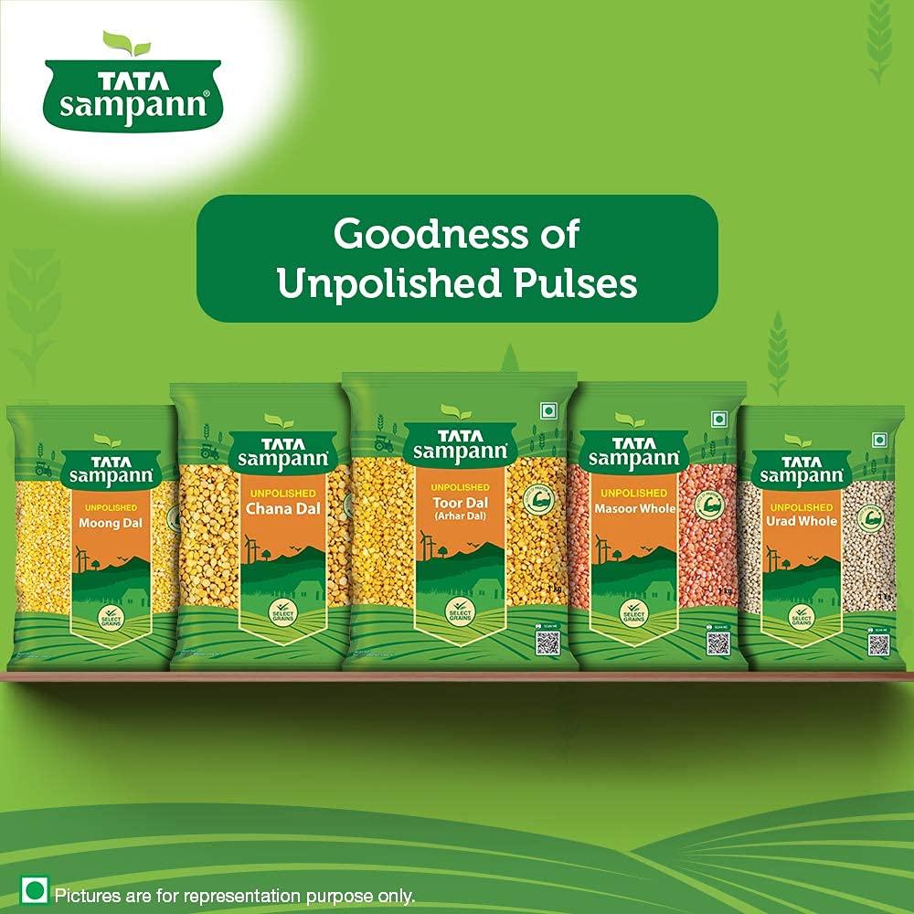 Tata Sampann Unpolished Chana Dal 1 kg Premium Quality Pulses For Cooking Soups Salads Snacks Kitchen Essential