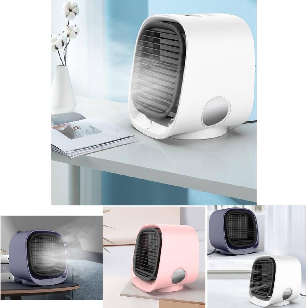 Portable Usb Desk Air Cooler Powerful Cooling Mini Fan With Humidifier For Home And Office Use