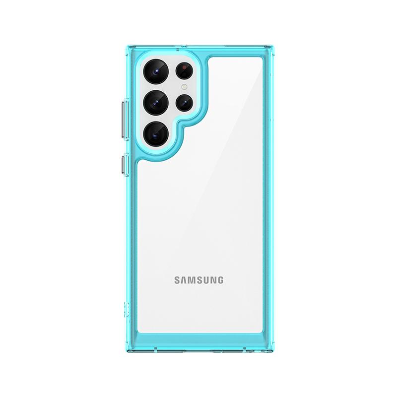 For Cover Samsung Galaxy S22 Ultra Case Samsung S22 Ultra Capas Clear Transparent Colour Fundas Samsung S23 S22 Plus Ultra Cover