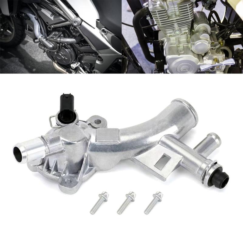 Auto Car Temperature Control Thermostat Housing Engine Coolant Three Way Connector Compatible for 1.4L 25193922 55565334