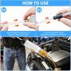 2-Pack 200CC Automotive Fluid Extractor Pump, Manual Oil Change Syringe with 50cm Rubber Hose, Manual Suction Vacuum Fuel Car Transfer for Power