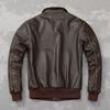 Chinesische Größe Klassische Air Force A2 Fliegerjacke Eingefasste Armeegrün Echtes Rindsleder Jacke Herren Pilotenmantel Herbst Jaquetas Masculina De Couro