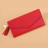 Women's Long Korean-Style Wallet with Heart Pendant and Tassel