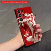 2DFlat Samsung Phone Case Red Tiger Roar Phone Case Applicable To Galaxy S23 S24 S25ULTRA S26 A12 A14 A15 A16 A54 A55
