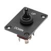Toggle Switch, 6 Pin Momentary Polarity Reversing Toggle Switch (ON)-Off-(ON) DC 12V/30A AC 250V/15A - with Up Down Mounting Panel & Waterproof Boot