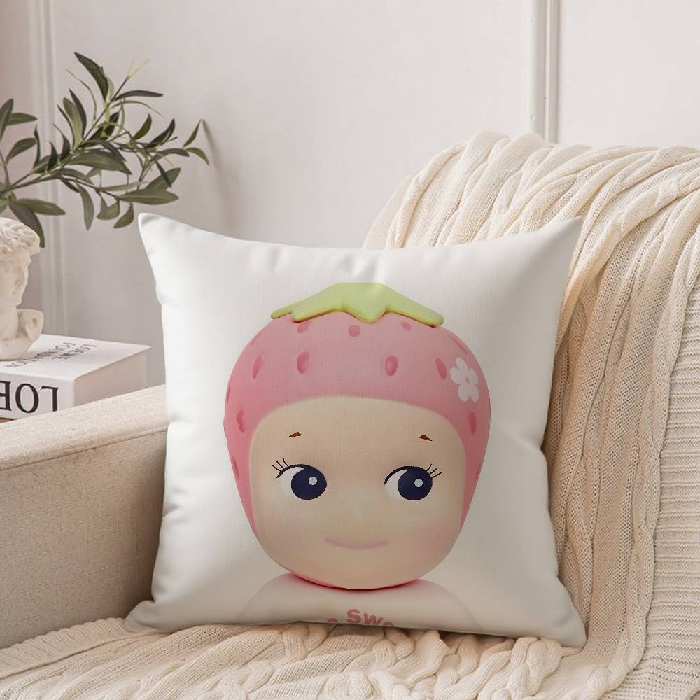 Cute E-elemental Kawaii Pillow Case Home Decor Throw For Sofa Bed Car Room Decor Gift Idea