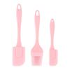 Silicone Scraper & Oil Brush 3-Piece Set for Baking and Cake Decorating (In Stock)