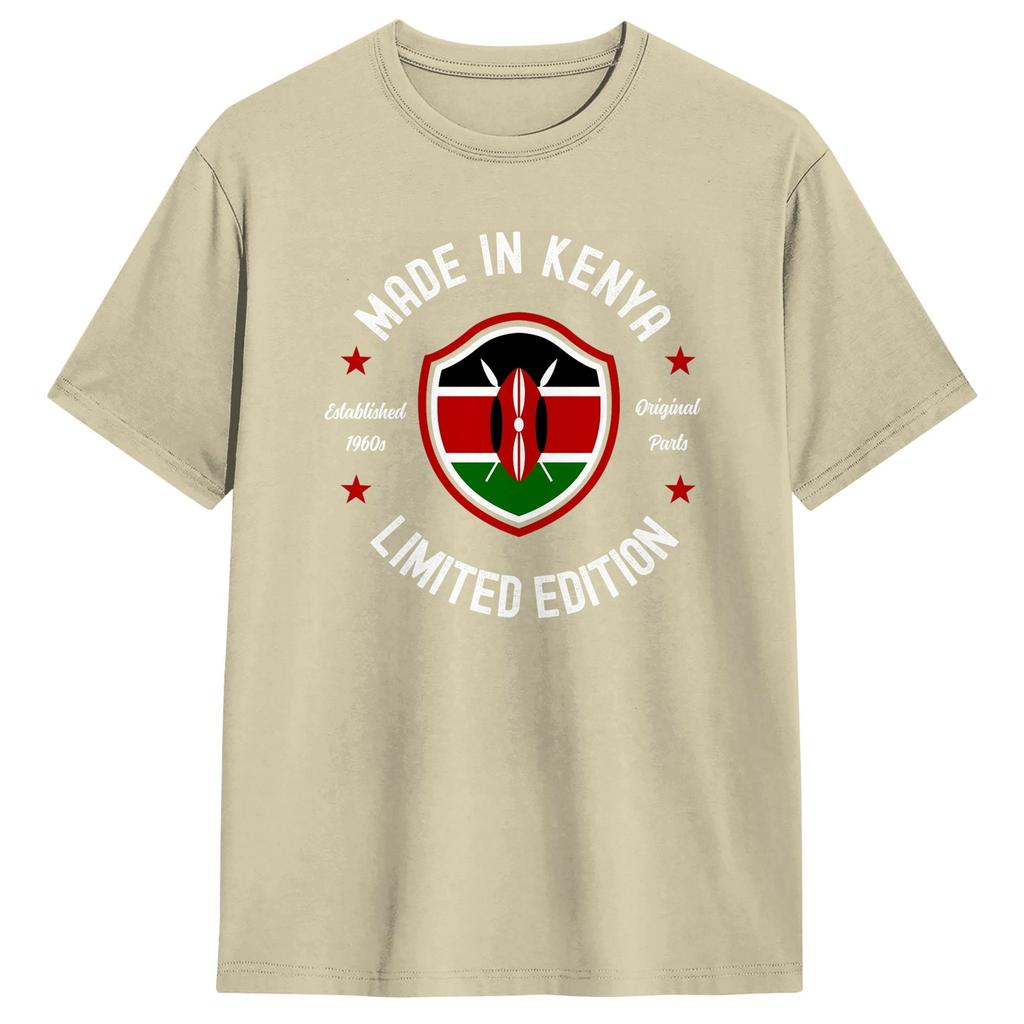 Made In Kenya T Shirt Beach Aesthetic T Shirts Cotton Hip Hop Tee Shirt For Mens Casual Tees