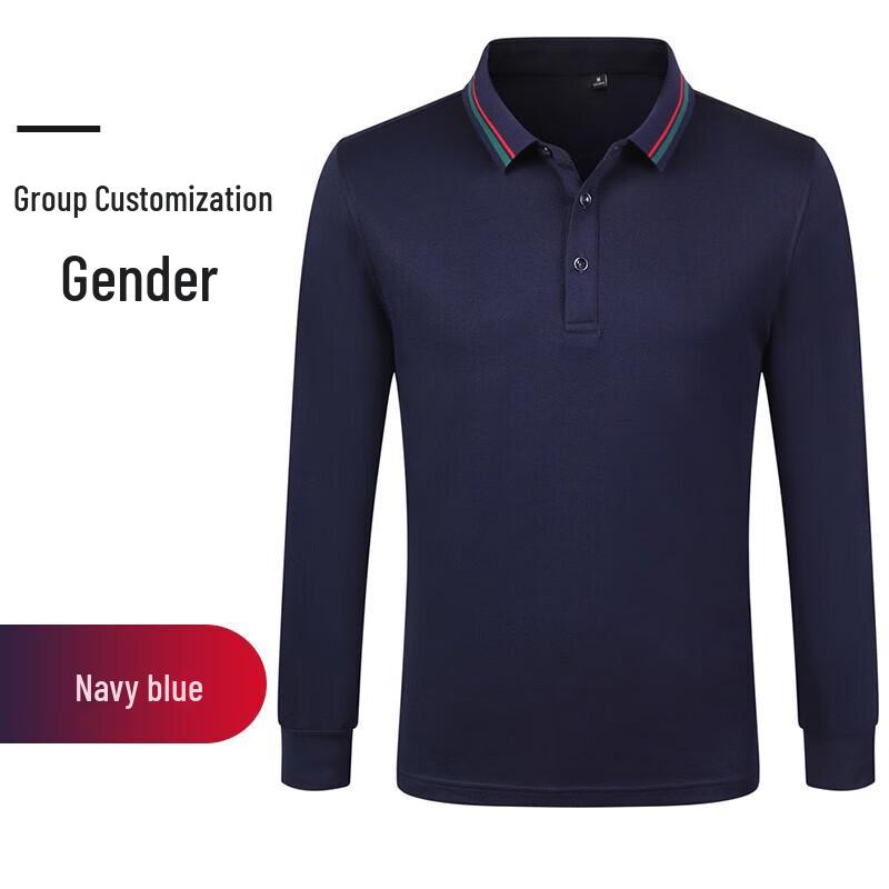 Men s Solid Long Sleeve Workwear Polo Shirt XL