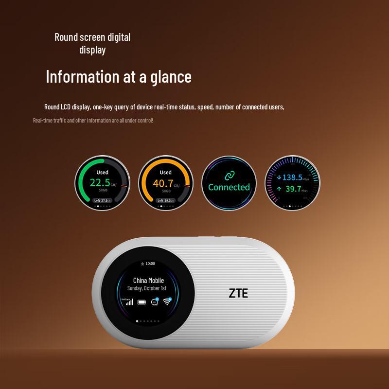 ZTE U25S 5G RedCap Portable WiFi 6 Hotspot