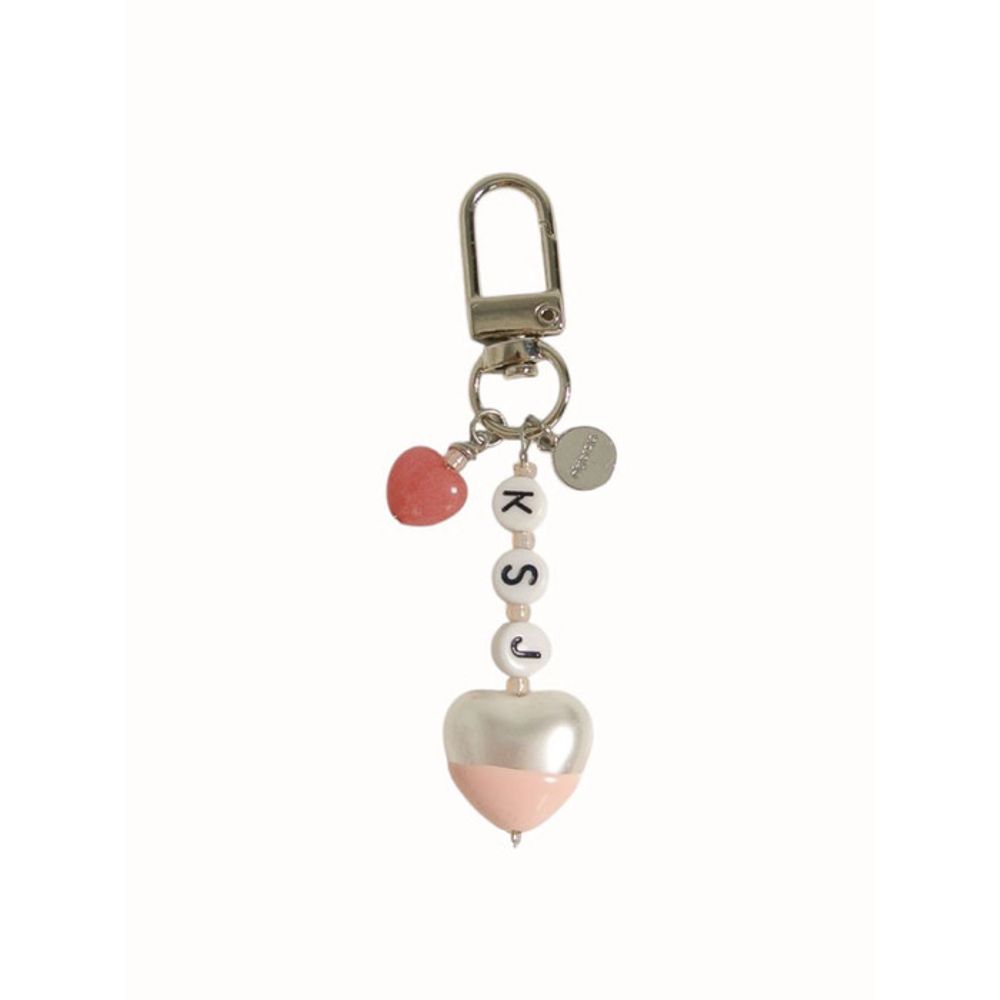 objet213 Half Cream Initial Keyring