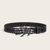 Casual Skull Belt Versatile Gothic Leather Belt Fashion Rivet Belts  Unisex