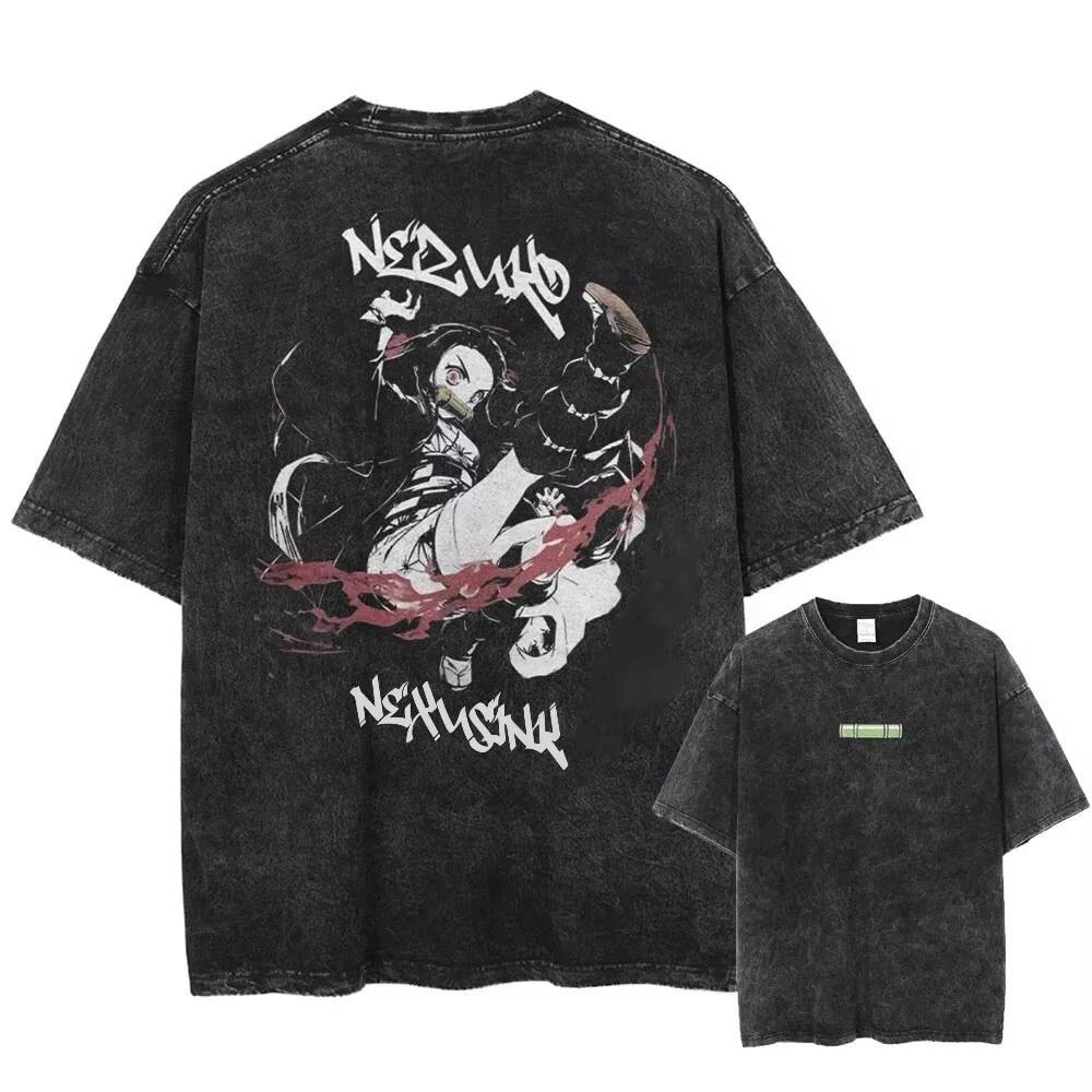 

Demon Slayer Kamado Nezuko Anime Manga T-Shirt Tee Undershirt 100% Cotton XL