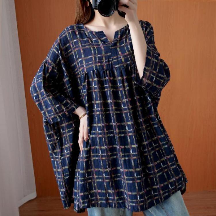 Korean Autumn Women Tops Plus Size Loose Comfortable Simple Johnature