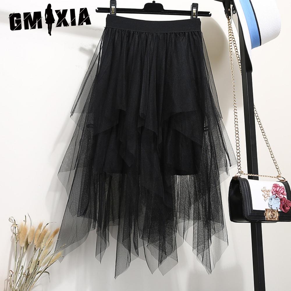 

GMXIA Женская Модная Повседневная Однотонная Юбка с Принтом на Лето Весну one size