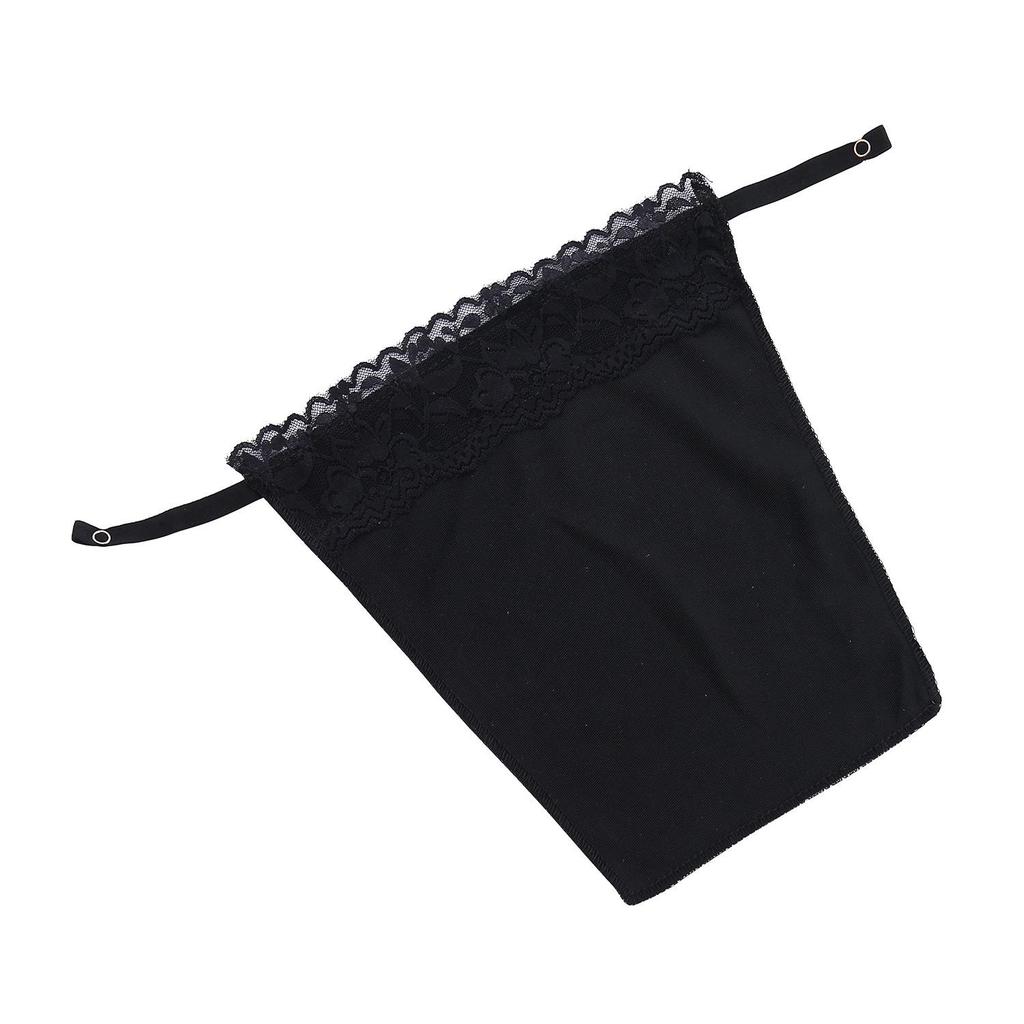 Lace Strapless Modesty Tube Top with Nipple Covers