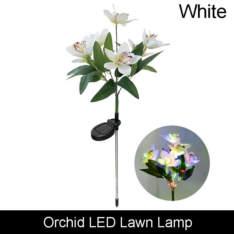 LED Zewnętrzna Solarna Lampa Trawnikowa Sztuczny Motyl Słonecznik Solarne Lampy Gruntowe Ogrodowe Kemping Dekoracja Atmosfery na Przyjęcie Weselne