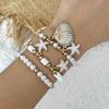 Starfish Conch Beaded Bangles Bohemian Wrap Charm Hand Chain New Multilayer Shell Bracelets  Gifts