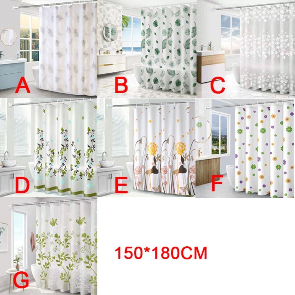 Waterproof Shower Curtains Opaque Partition Curtain Bathtub Curtains Bathroom Curtains  Bathroom