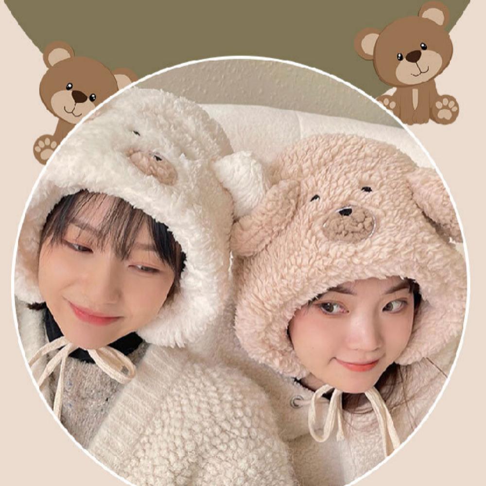 Vintermössa med teddyfleece-snodd för kvinna eller par