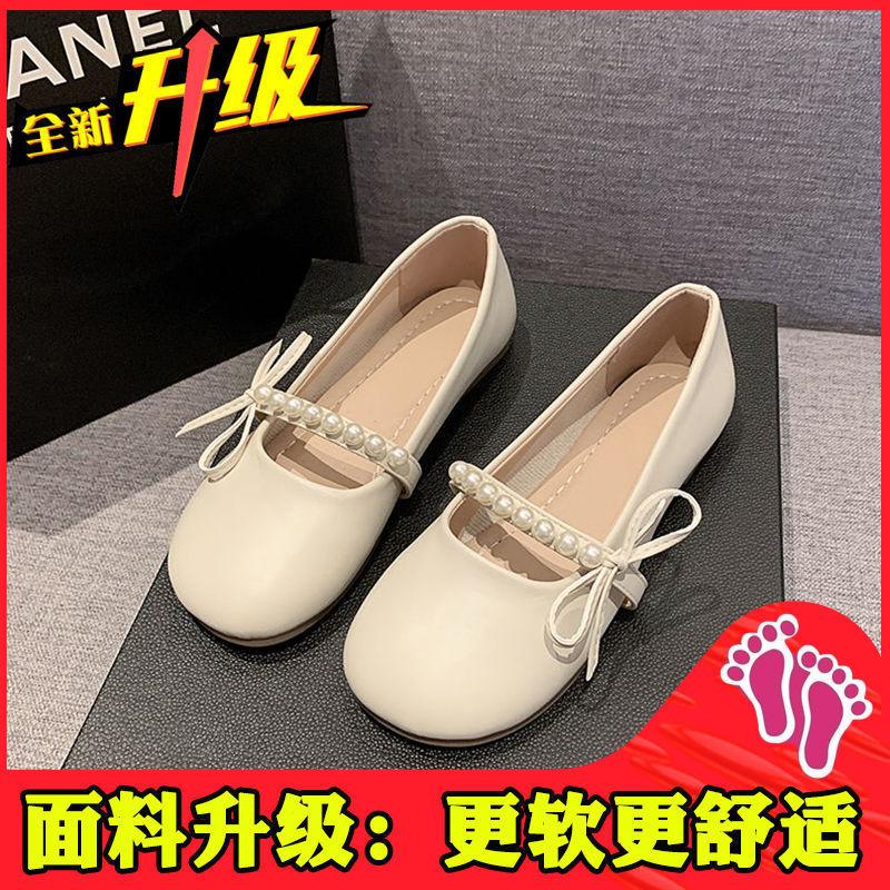 Fairy skirt, small fragrant single shoes with bows, lightweight Mary Jane shoes, breathable New Year's Day