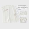 Baby Summer Short Sleeve Romper: Breathable, Soft, Tagless Pajamas