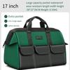 1680D Heavy Duty Tool Bag with Waterproof Base Large Capacity Organizer for Electrician Mechanic Wear-Resistant Tote Tool Bag