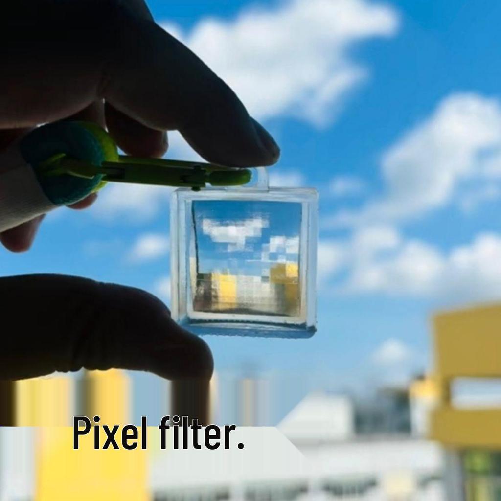 Pixel Filter Keychain: Acrylic Backpack Charm & Gift for Best Friend (Blind Box Edition)