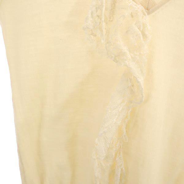 VALENTINO Long sleeve V neck sweater 48 beige knit Women Used