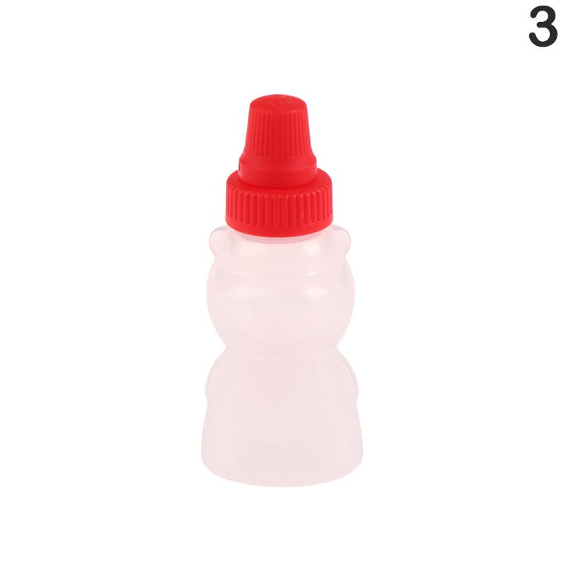 1/2/4Pcs Mini Condiment Squeeze Bottles 23Ml Honey/Ketchup/Soy Sauce/Salad Dressing Dispensers Lunchbox Squeezable Containers
