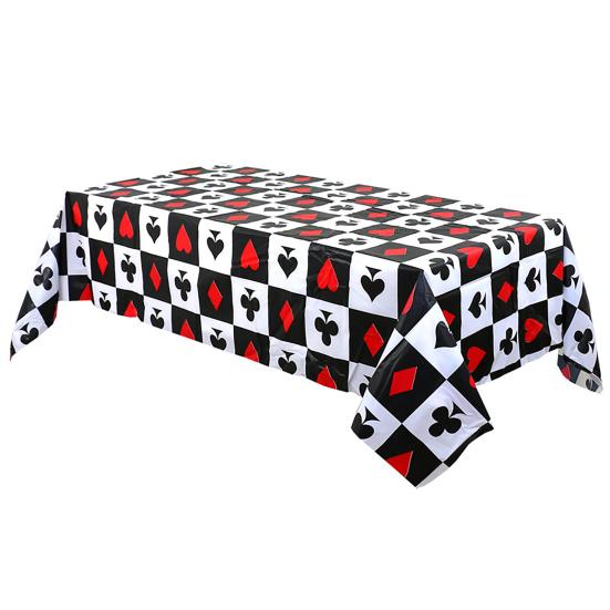 Bordduk Diverse mønstre Tørkbar Engangs Vanntett Flekkbestandig Dekorativ Plast Fotball Baseball Rugby Mønster Rektangulær Bordduk